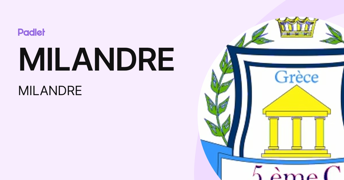 MILANDRE (MILANDRE) profile | Padlet