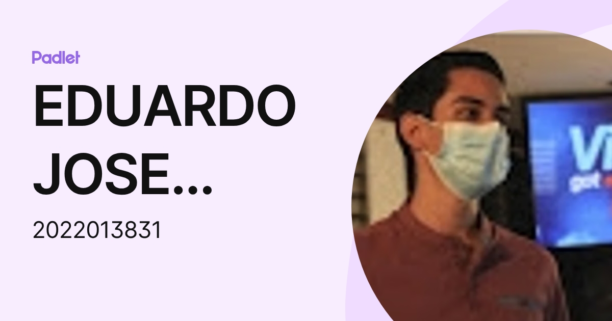 EDUARDO JOSE DOMINGUEZ CASTILLO (2022013831) perfil | Padlet