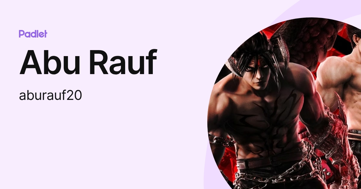Abu Rauf (aburauf20) profile | Padlet