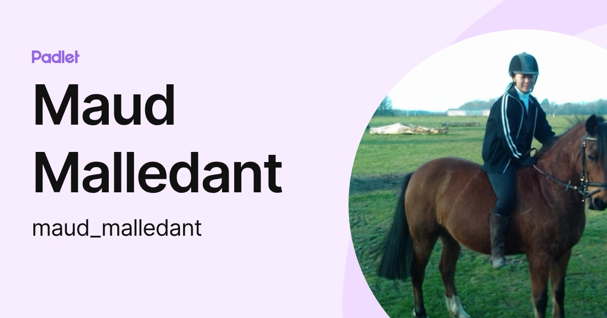 Maud Malledant (maud_malledant) profile | Padlet