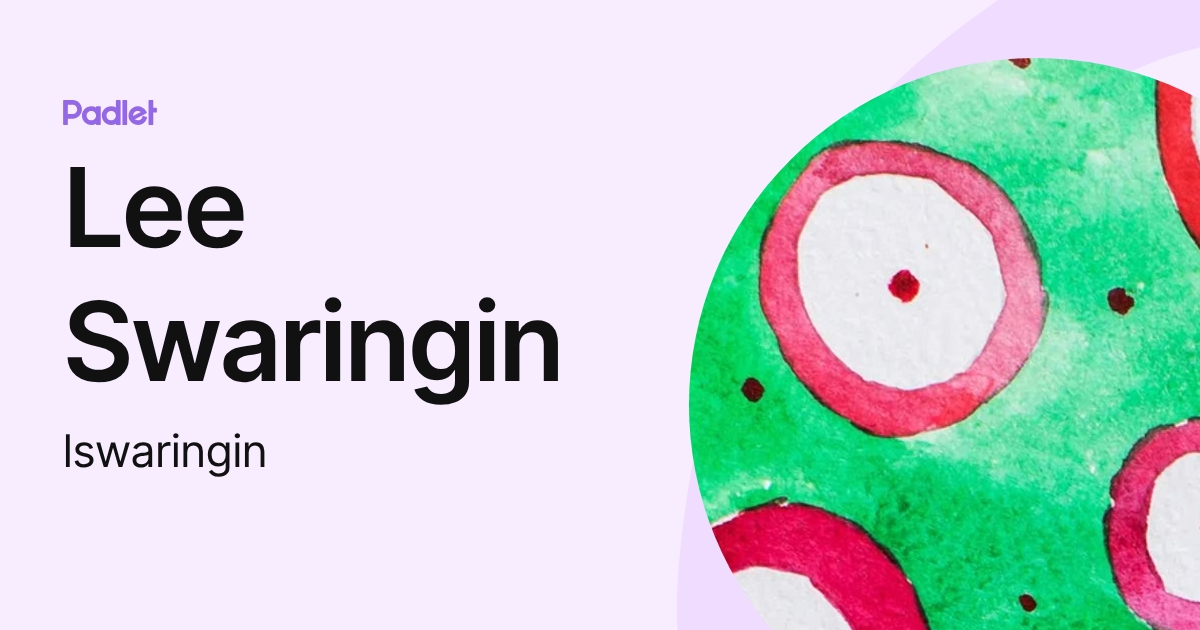 Lee Swaringin (lswaringin) profile | Padlet