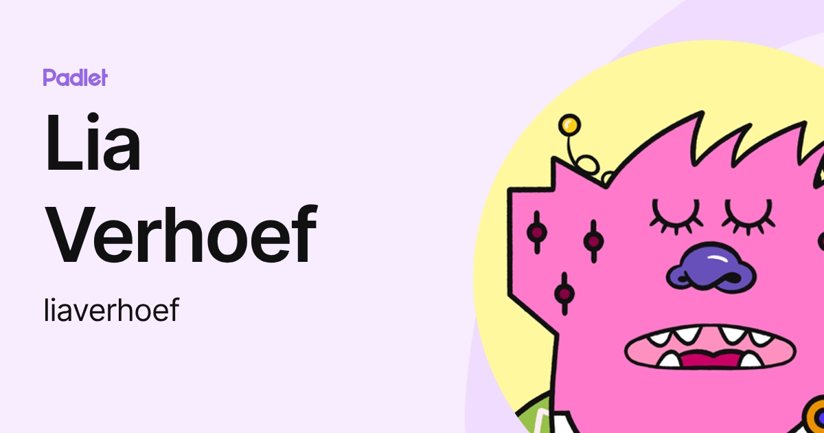 Lia Verhoef (liaverhoef) profile | Padlet