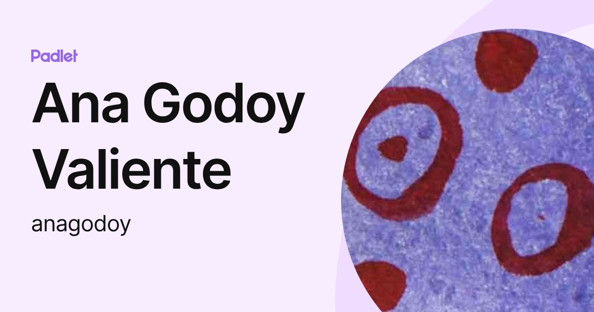 Ana Godoy Valiente (anagodoy) profile | Padlet