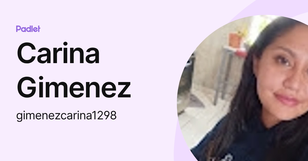 Carina Gimenez (gimenezcarina1298) profile | Padlet
