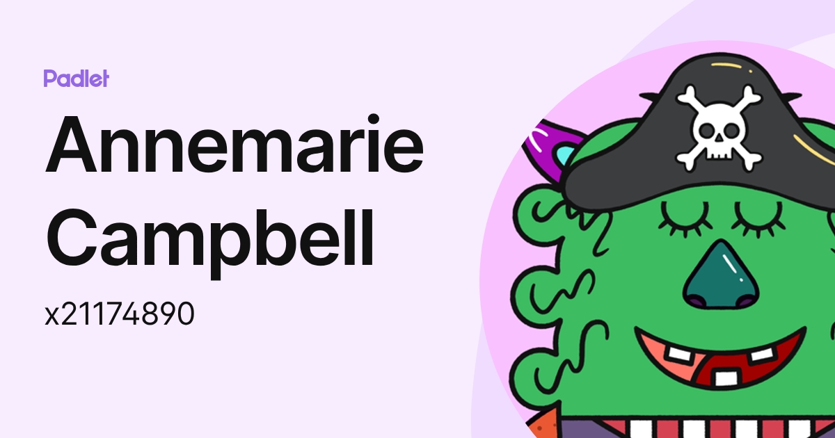 Annemarie Campbell (x21174890) profile | Padlet