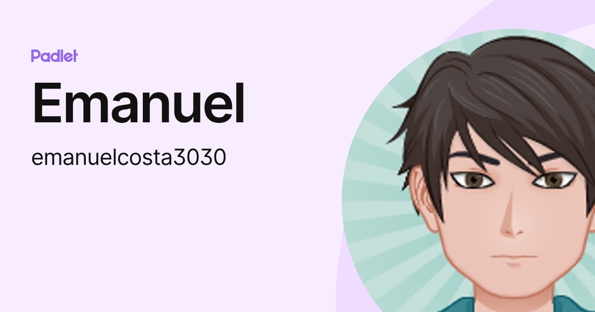 Emanuel (emanuelcosta3030) profile | Padlet