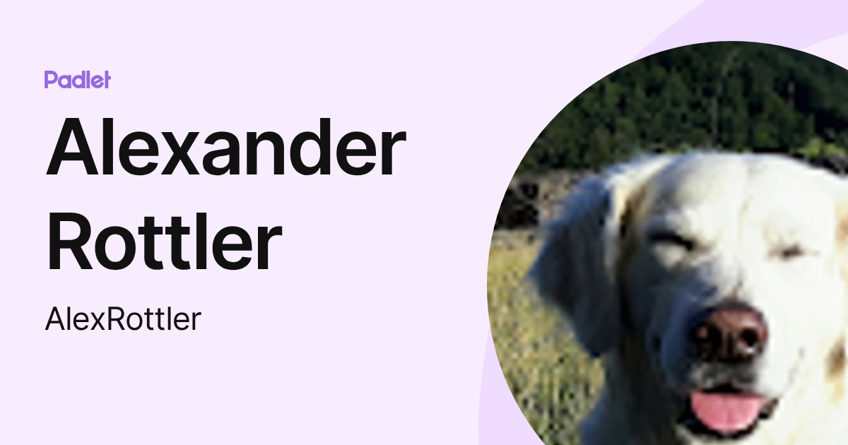 Alexander Rottler (AlexRottler) profile | Padlet