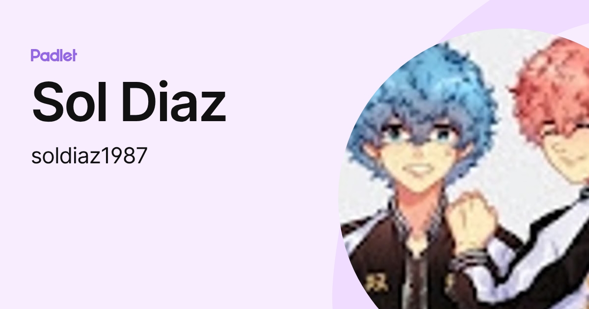 Sol Diaz (soldiaz1987) profile | Padlet