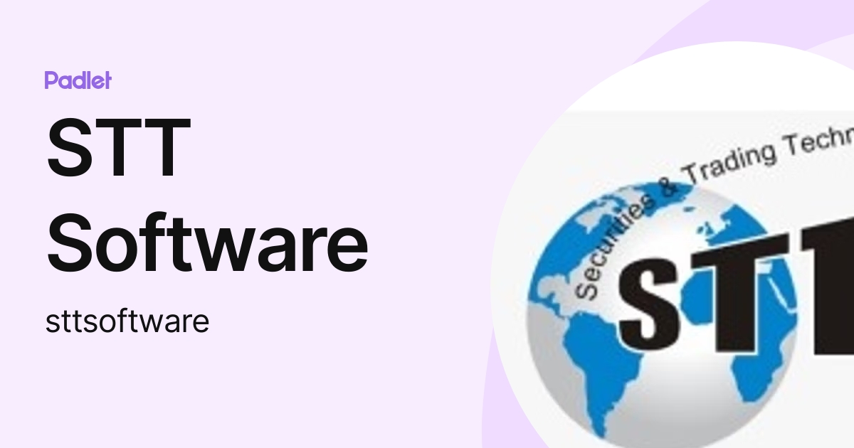 STT Software (sttsoftware) profile | Padlet