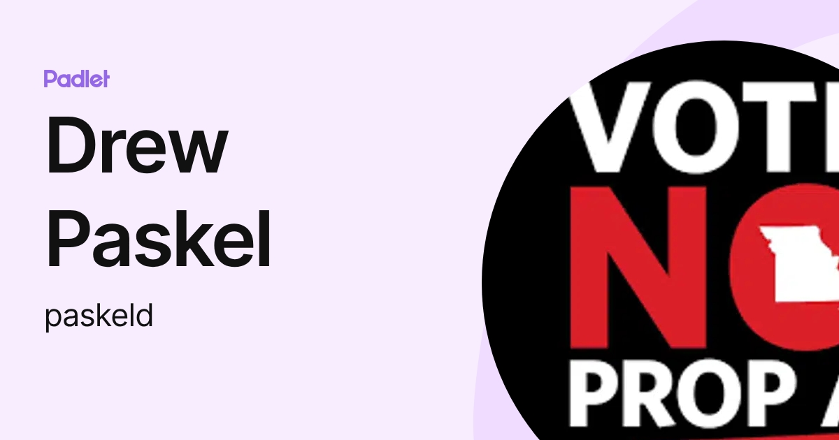 Drew Paskel (paskeld) profile | Padlet