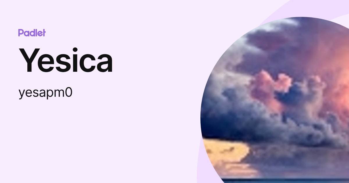 Yesica (yesapm0) perfil | Padlet