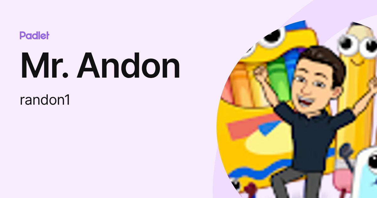 Mr. Andon (randon1) profile | Padlet
