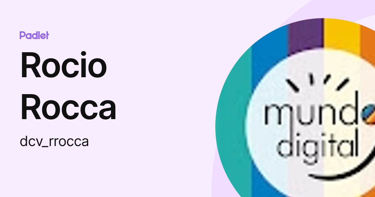 Rocio Rocca (dcv_rrocca) profile | Padlet
