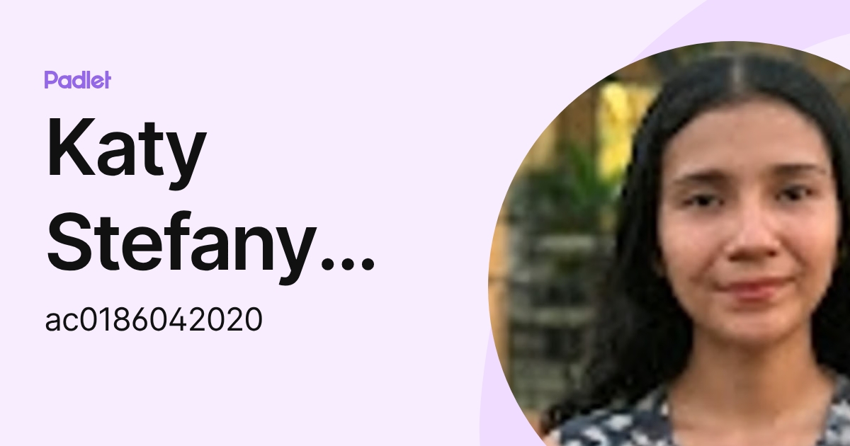 Katy Stefany Alvarenga Canales (ac0186042020) profile | Padlet