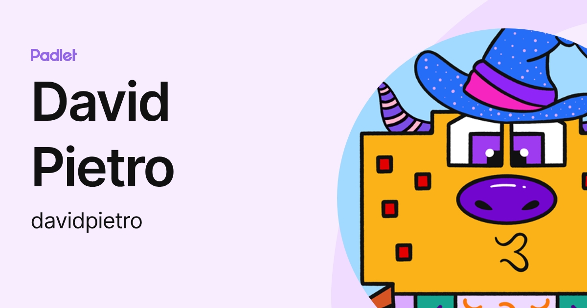 David Pietro (davidpietro) profile | Padlet