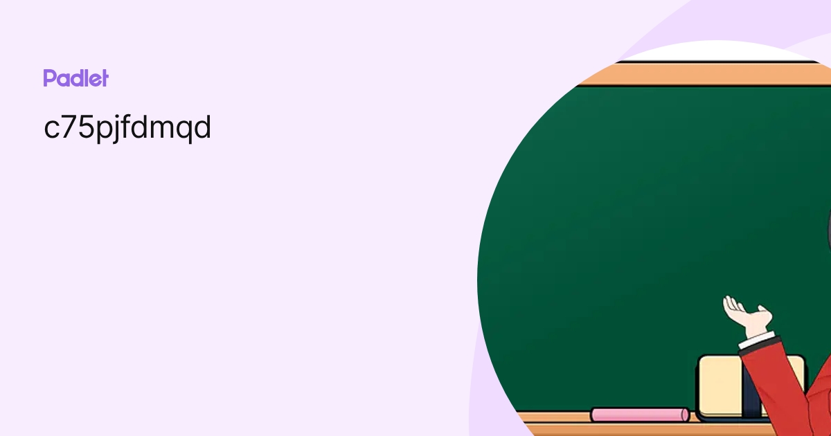 c75pjfdmqd profile | Padlet