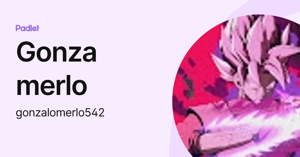 Gonza merlo (gonzalomerlo542) profile | Padlet