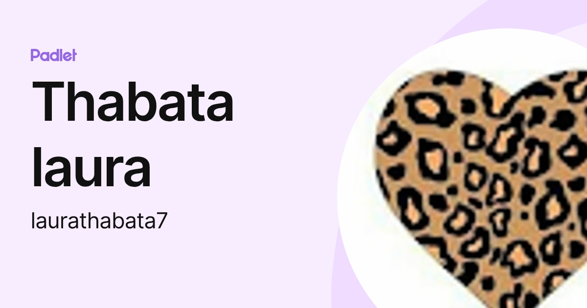 Thabata laura (laurathabata7) profile | Padlet
