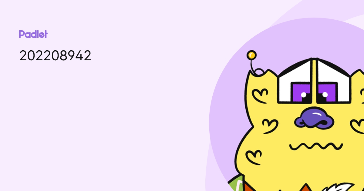 202208942 profile | Padlet
