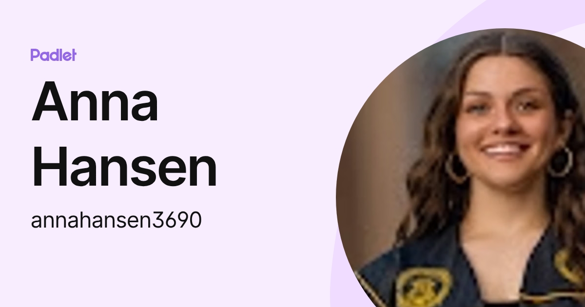 Anna Hansen (annahansen3690) profile | Padlet