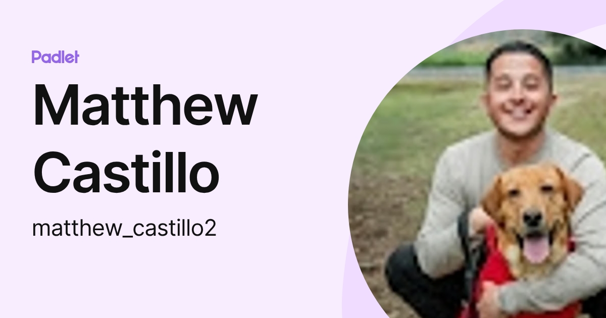 Col. Matthew Castillo Matthew Castillo (matthew_castillo2) profile | Padlet