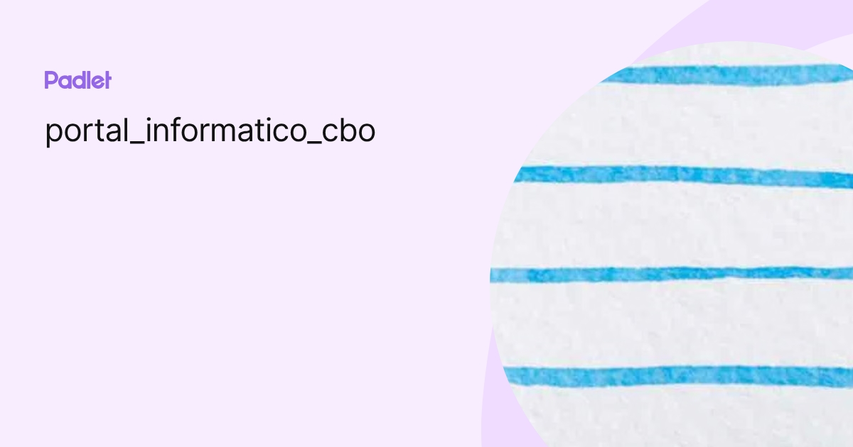 portal_informatico_cbo profile | Padlet
