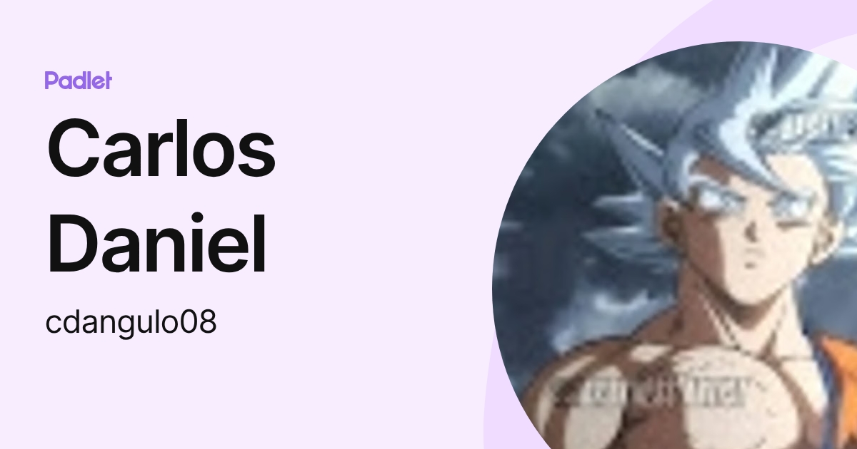 Carlos Daniel (cdangulo08) profile | Padlet