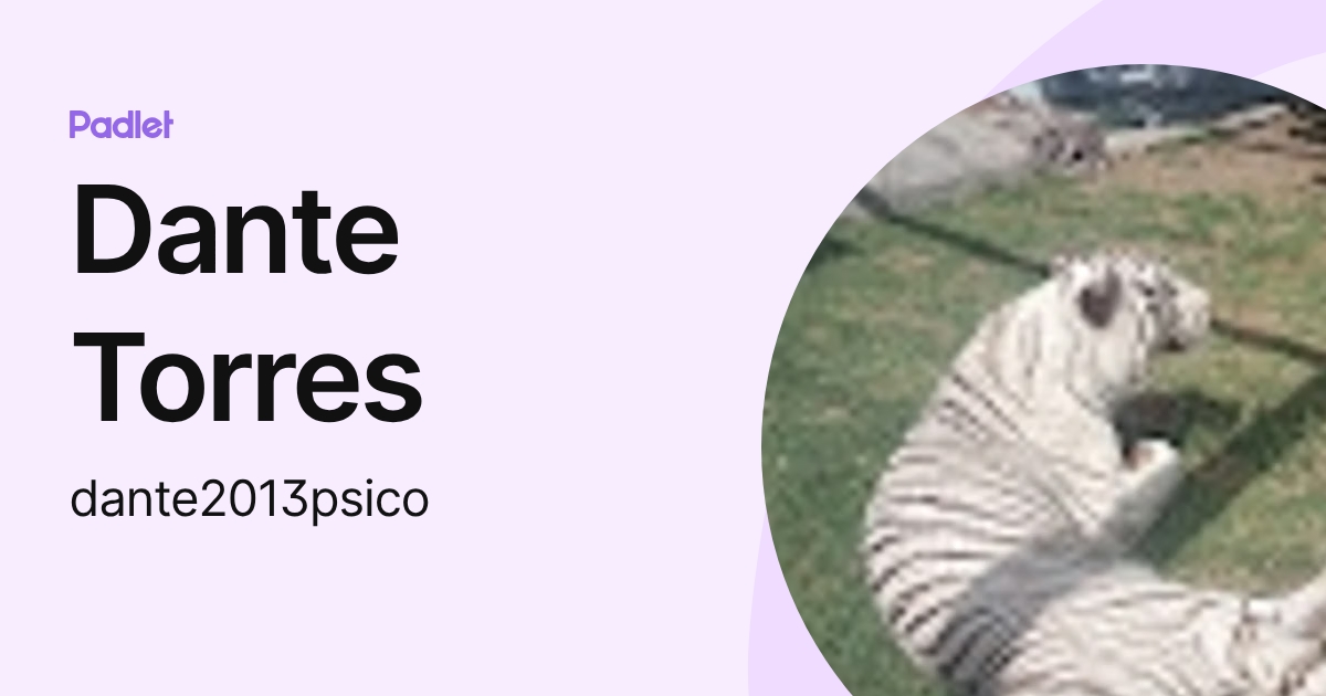 Dante Torres (dante2013psico) profile | Padlet