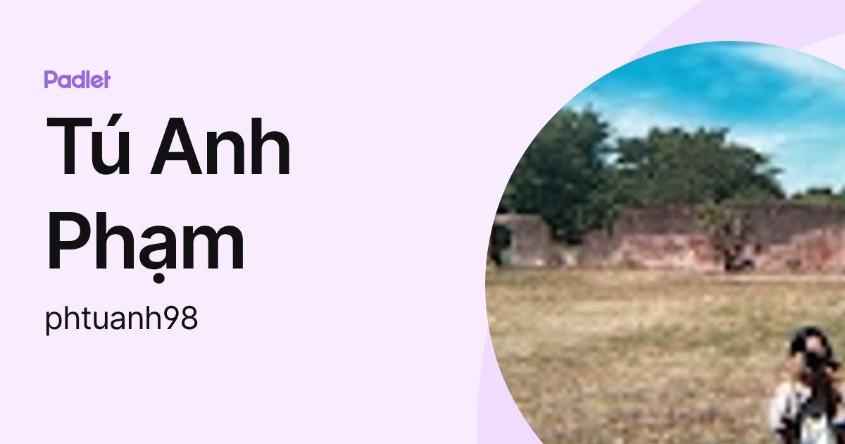 Tú Anh Phạm (phtuanh98) profile | Padlet