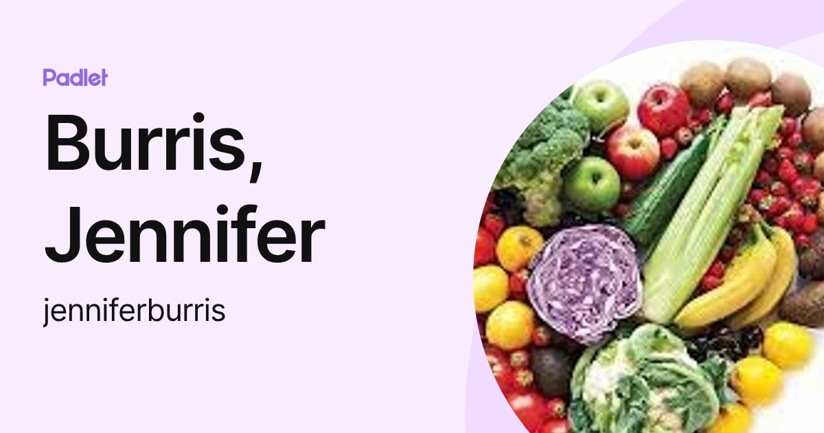 Burris, Jennifer (jenniferburris) profile | Padlet