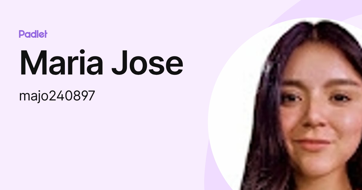 Maria Jose (majo240897) profile | Padlet