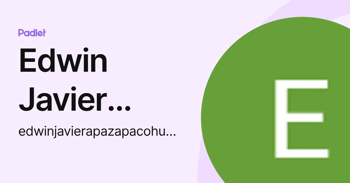 Edwin Javier Apaza Pacohuanaco (edwinjavierapazapacohuanaco) profile ...