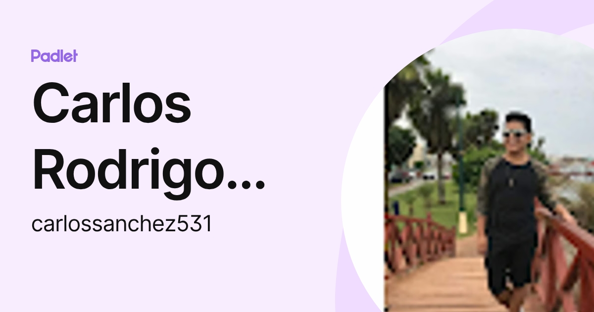 Carlos Rodrigo Sanchez Rivera (carlossanchez531) profile | Padlet