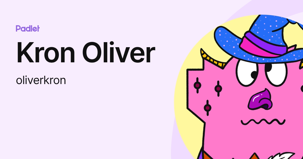 Kron Oliver (oliverkron) profile | Padlet