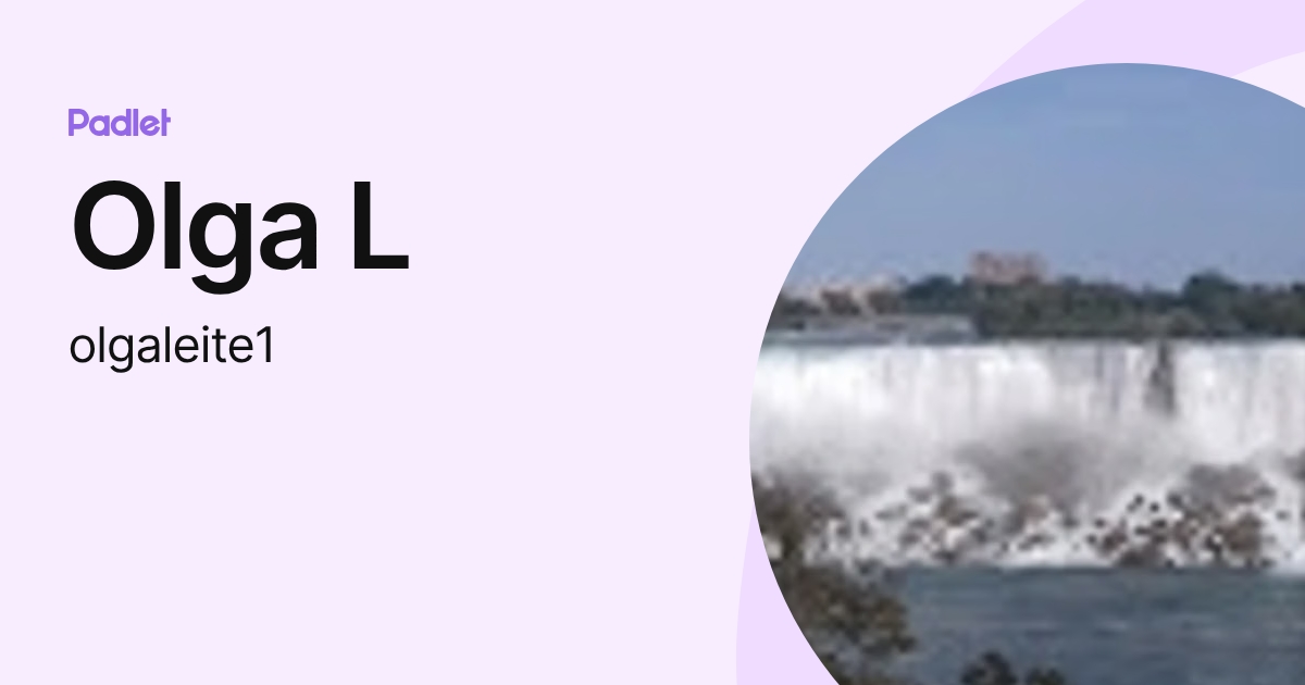 Olga L (olgaleite1) profile | Padlet