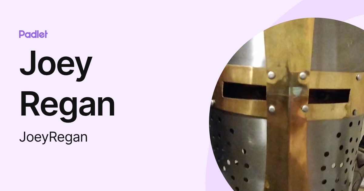 Joey Regan (JoeyRegan) profile | Padlet