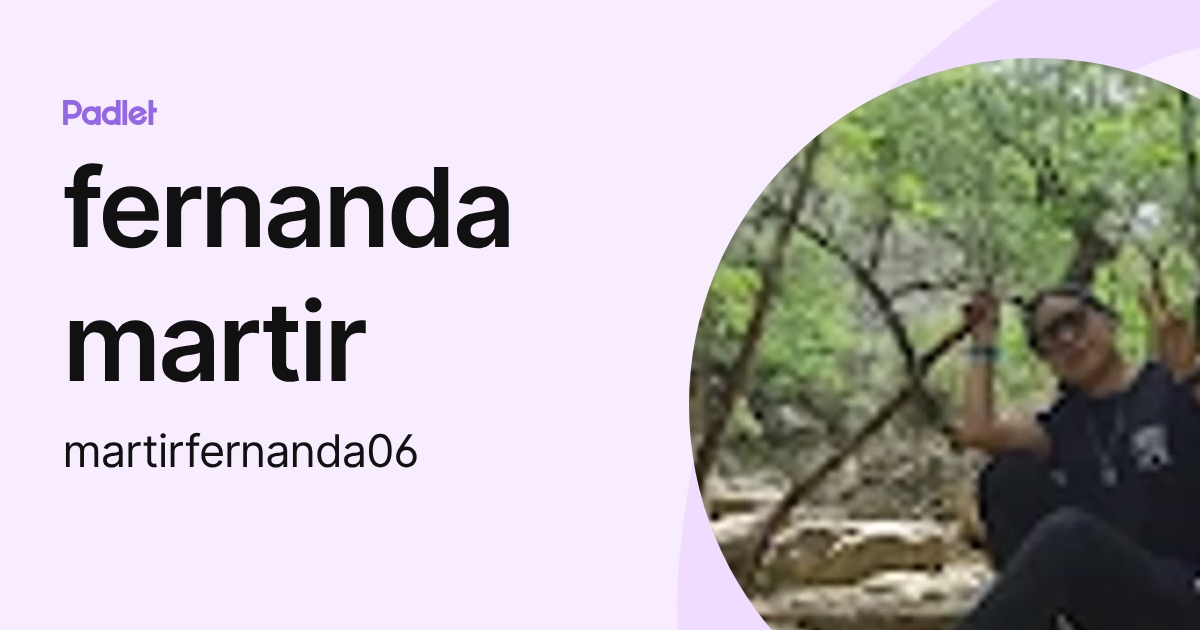 fernanda martir (martirfernanda06) profile | Padlet