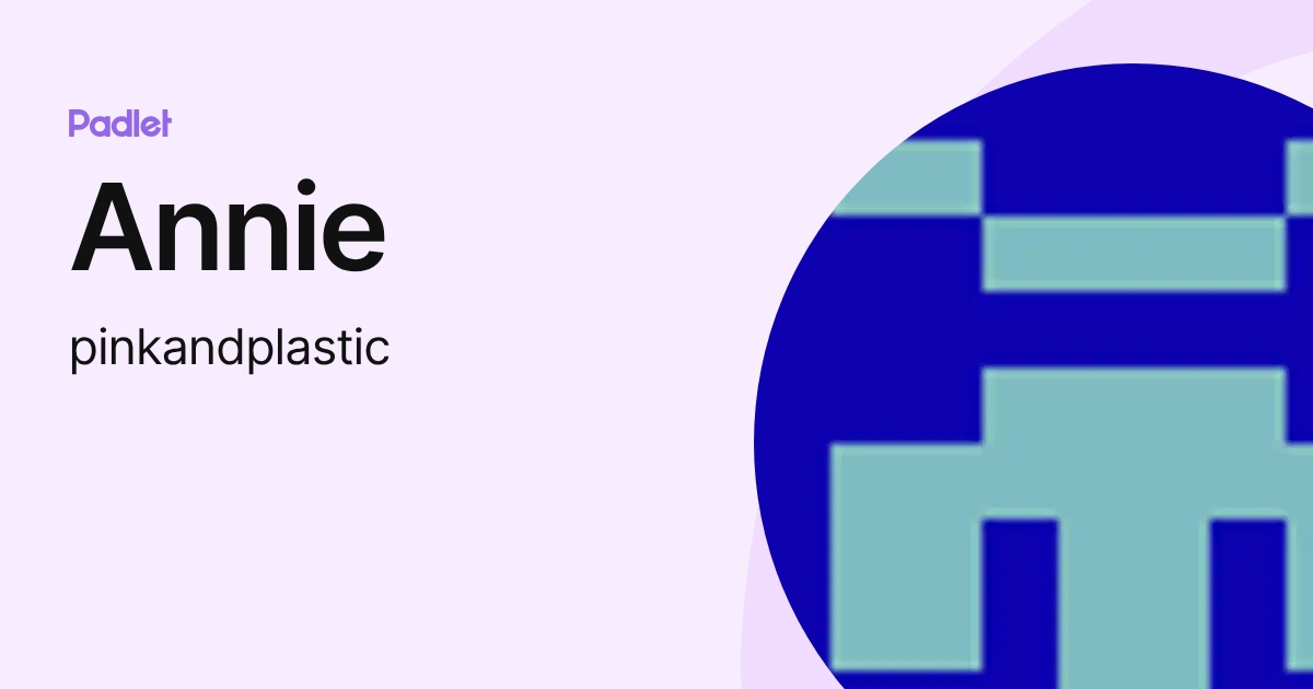 Annie (pinkandplastic) profile | Padlet