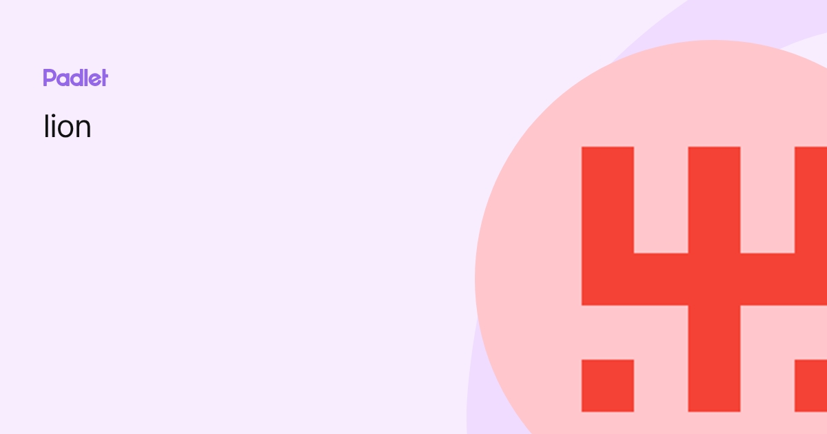 lion profile | Padlet