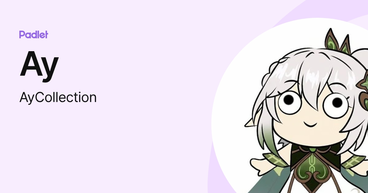 Ay (AyCollection) profile | Padlet