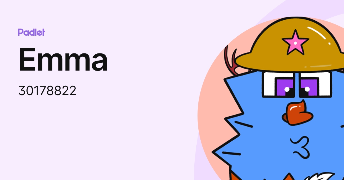 Emma (30178822) profile | Padlet
