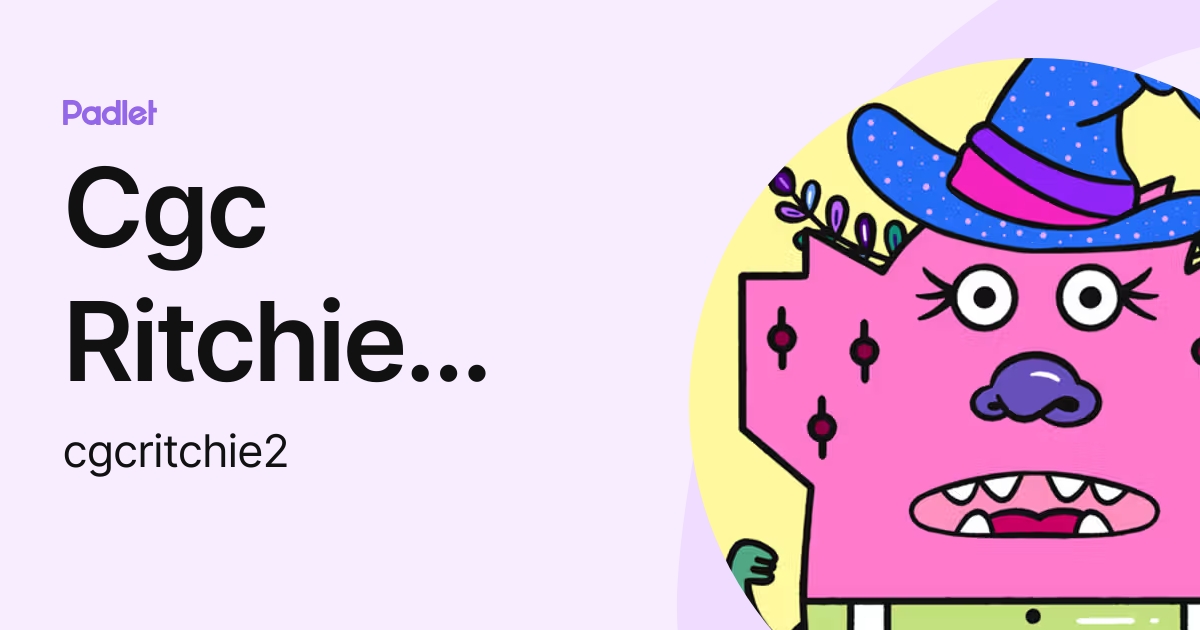 Cgc Ritchie (student) (cgcritchie1) profile | Padlet