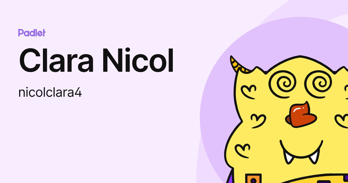 Clara Nicol (nicolclara4) profile | Padlet