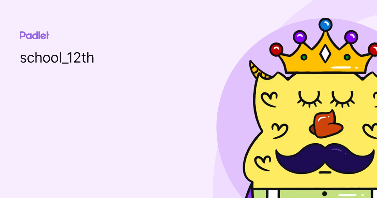 School 12th Profile Padlet