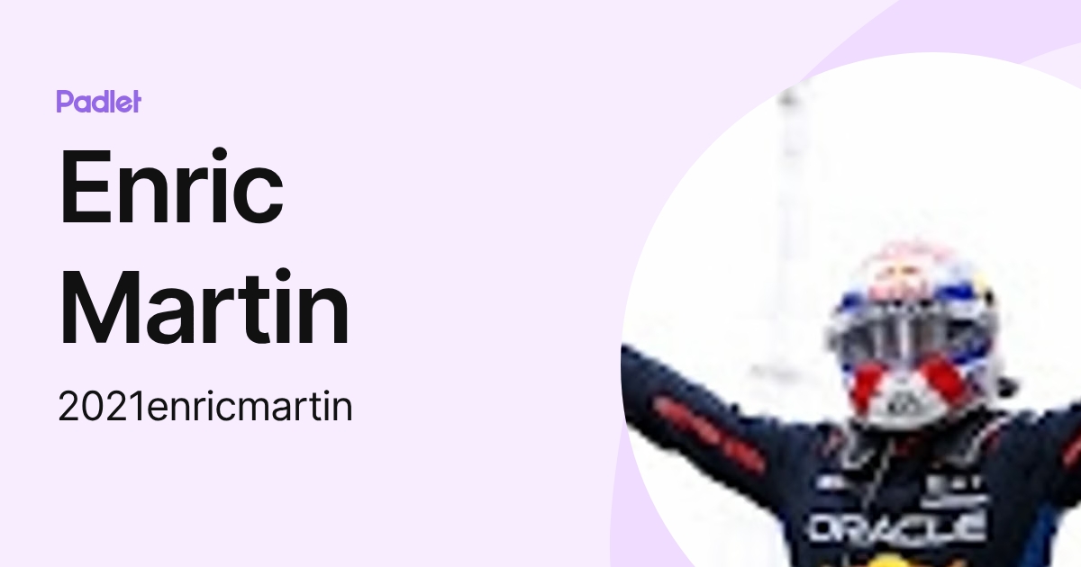 Enric Martin (2021enricmartin) profile | Padlet