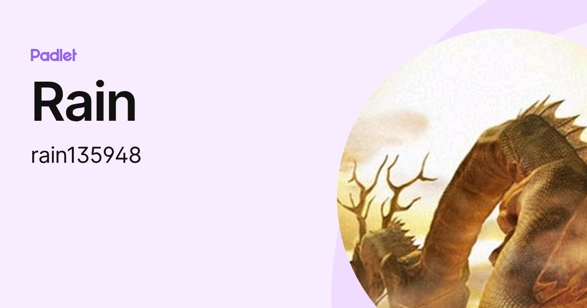 Rain (rain135948) profile | Padlet