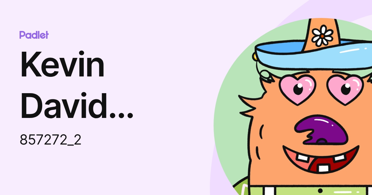 Kevin David Calderon Uriarte (857272_2) profile | Padlet