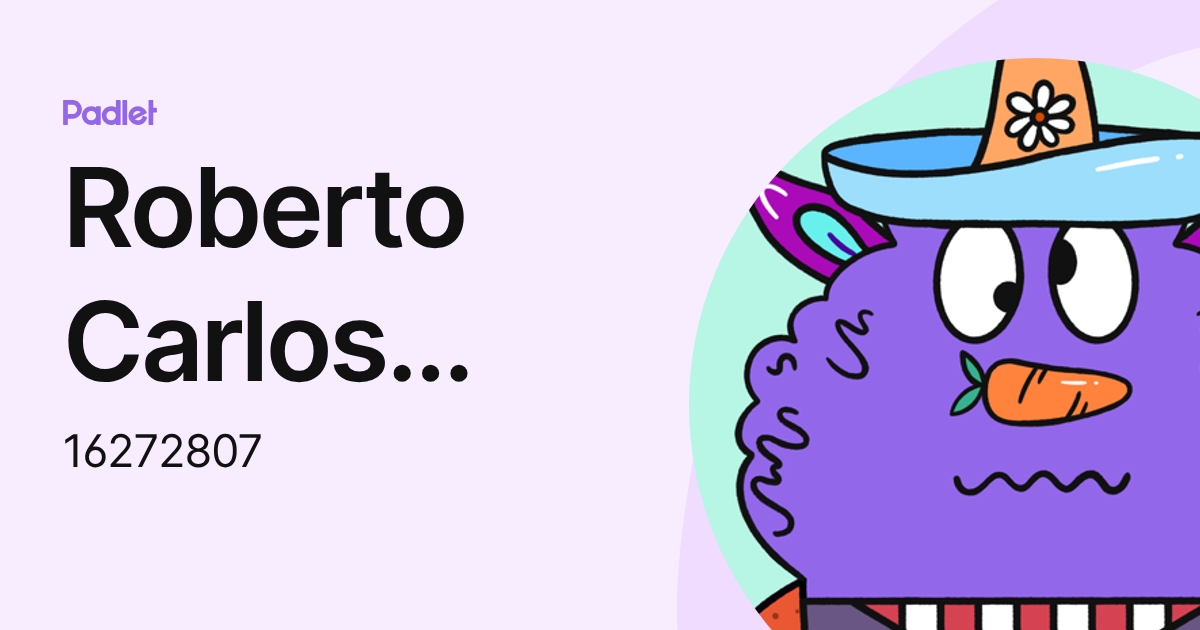 Roberto Carlos Hernandez Sanchez (16272807) profile | Padlet