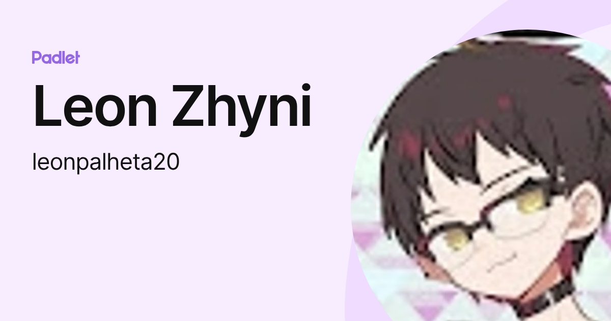 Leon Zhyni (leonpalheta20) profile | Padlet