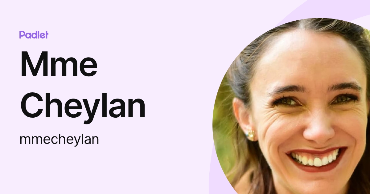 Mme Cheylan (mmecheylan) profile | Padlet